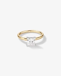 1.25 Carat TW Princess Cut Laboratory-Grown Diamond Solitaire Engagement Ring In 14kt White Gold