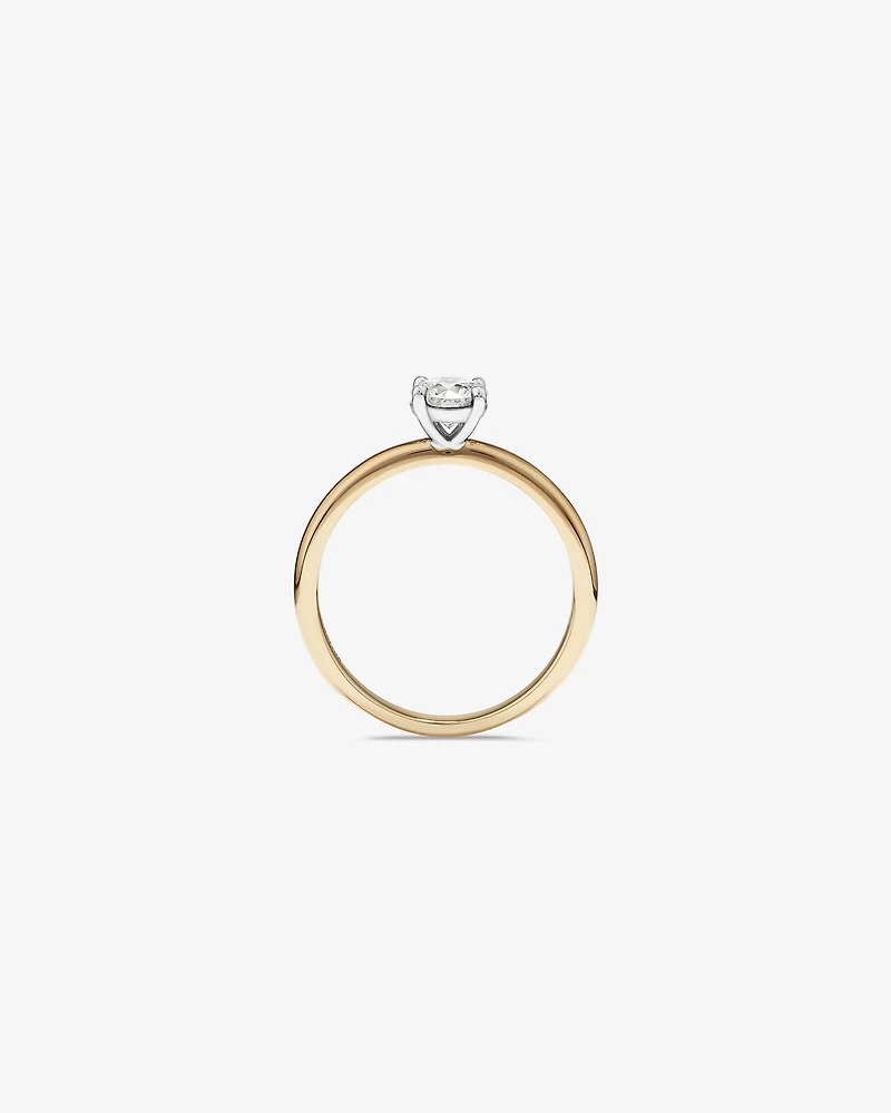 Carat TW Round Brilliant Diamond Solitaire Engagement Ring in 14kt White Gold