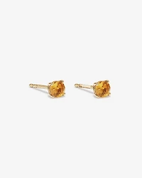 Citrine Birthstone Studs in 10kt Yellow Gold