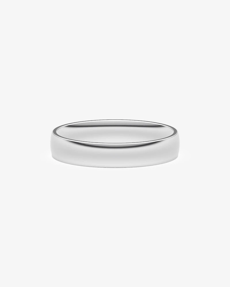 5mm Lite Half Round Wedding Band in Platinum