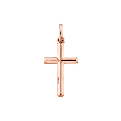 Cross Pendant in 10kt Rose Gold