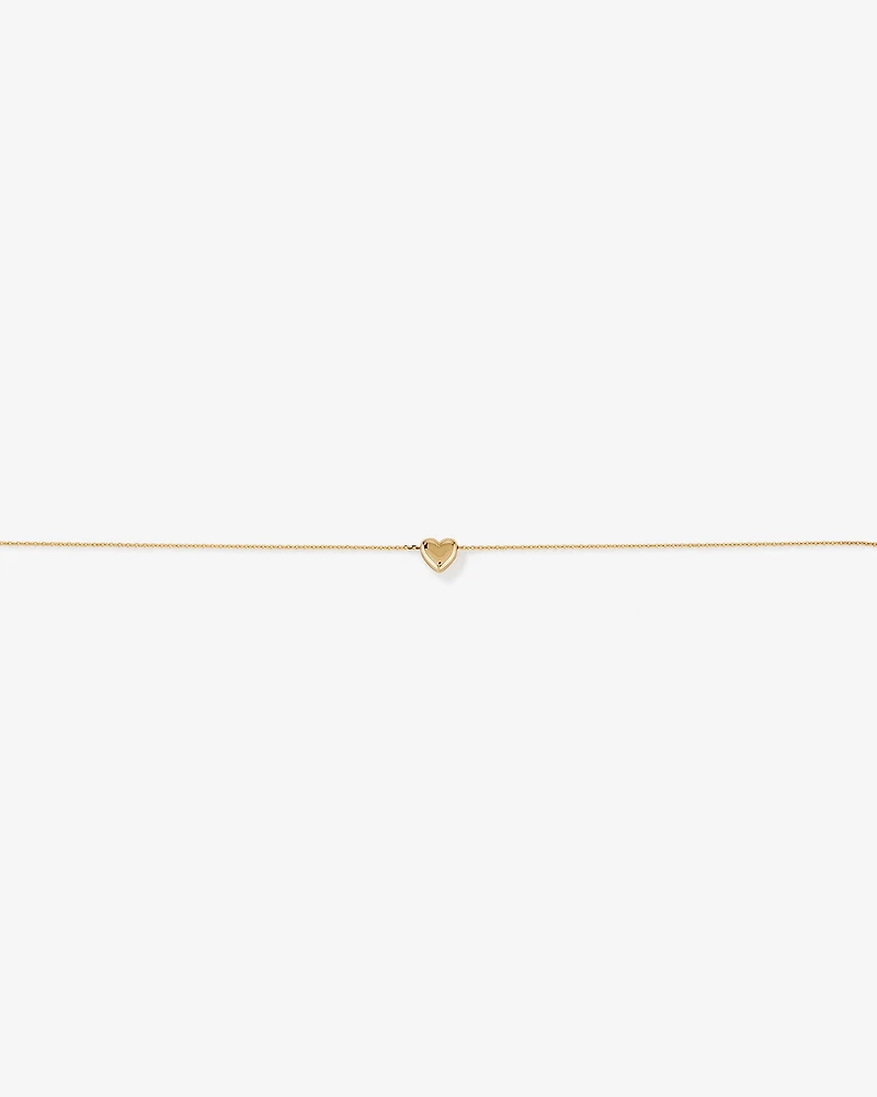 19cm Heart Slider Bracelet in 10kt Yellow Gold