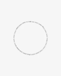 55cm (22") 5.75mm Width Figaro Chain Necklace in Sterling Silver