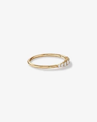 0.20 Carat TW Round Brilliant Graduated Diamond Ring in 10kt Yellow Gold