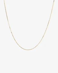 45cm (18") 0.85mm Width Diamond Cut Box Chain in 14kt Yellow Gold