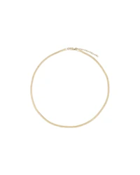 45cm (18”) 2mm-2.5mm Width Herringbone Chain in 10kt Yellow Gold