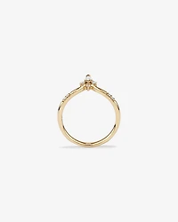 0.14 Carat TW Round Brilliant and Marquise Diamond Contoured Wedding Band in 14kt Yellow Gold