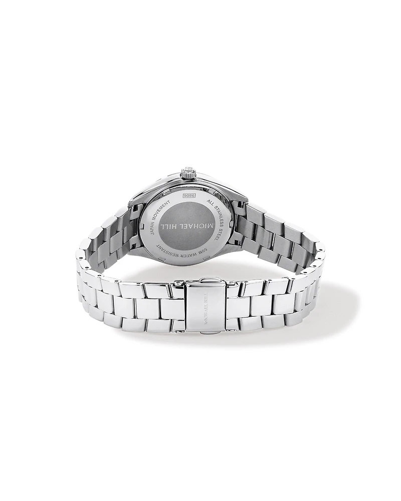 Women's Mother of Pearl Watch in Silver Tone Stainless Steel