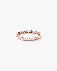 Bague Courbée Signature Connect en Or Rose 10 kt