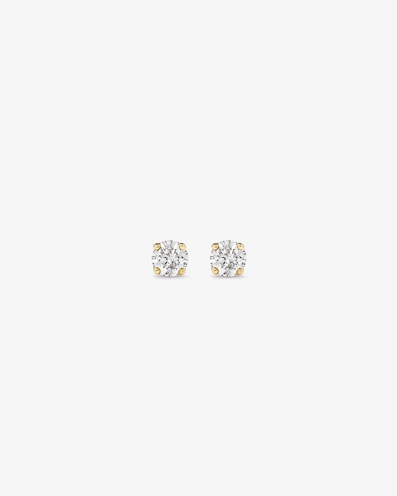 0.15 Carat TW Diamond Mini Solitaire Stud Earrings in 10kt White Gold