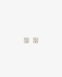 0.15 Carat TW Diamond Mini Solitaire Stud Earrings in 10kt White Gold
