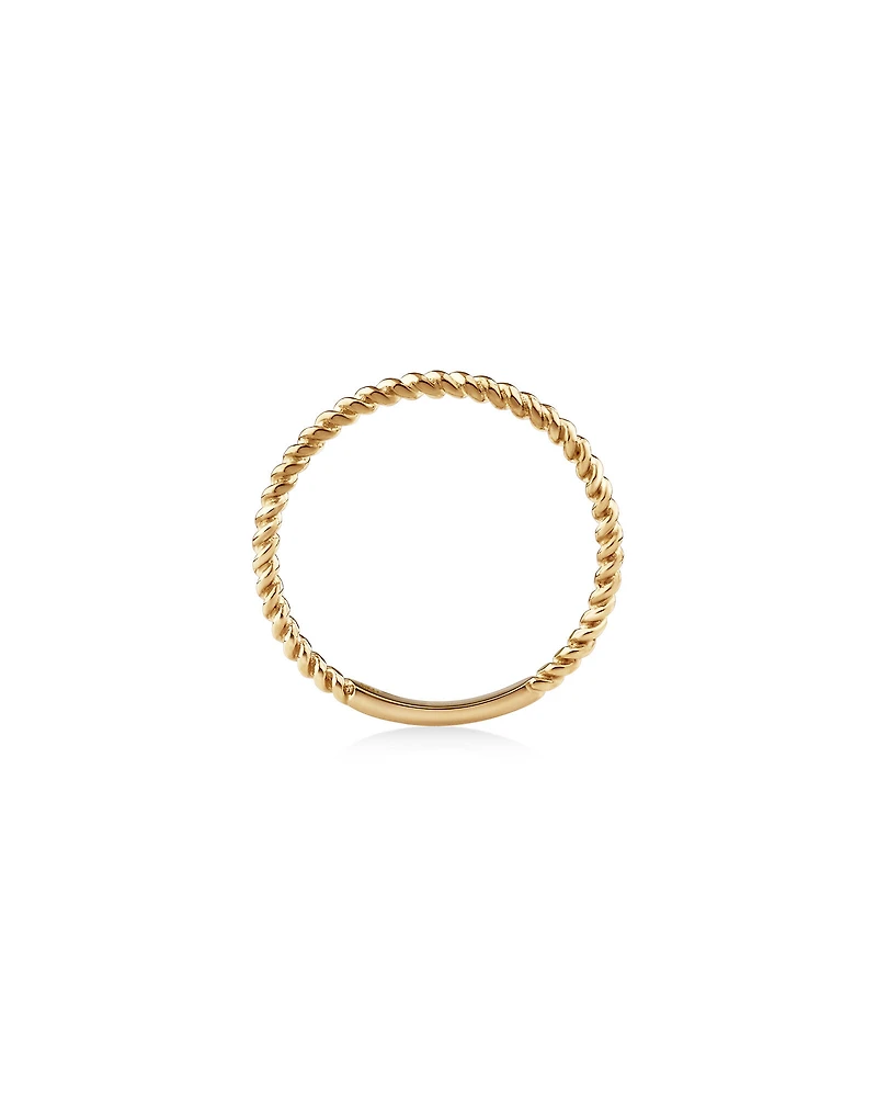 Twisted Band Ring in 10kt Yellow Gold