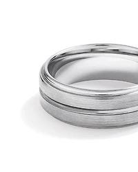 8mm Patterned Wedding Band Tungsten