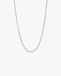 55cm (22") 2.8mm Width Miami Curb Chain Necklace in Sterling Silver