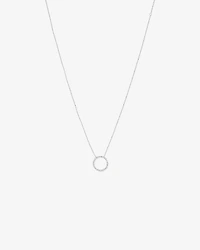 Collier de cercle de diamants TW de 0,40 carat en or blanc 10 carats