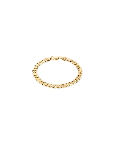 Men's Curb Bracelet in 10kt Yellow Gold