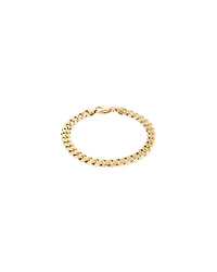 Men's Curb Bracelet in 10kt Yellow Gold