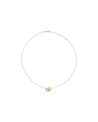 45cm (18”) Double Circle Necklace in 10kt Yellow Gold