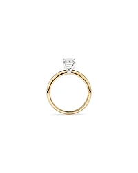 1.25 Carat TW Emerald Cut Laboratory-Grown Diamond Solitaire Engagement Ring In 14kt White Gold