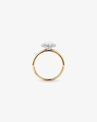 1.46 Carat TW Oval Cut Laboratory-Grown Diamond Halo Engagement Ring in 14kt Rose and White Gold