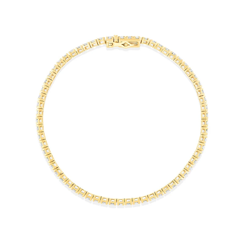 3.28 Carat TW Diamond Tennis Bracelet in 10kt White Gold