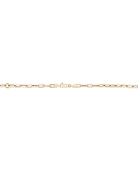 45cm (18”) 3.5mm Hollow Paperclip Chain in 10kt Yellow Gold