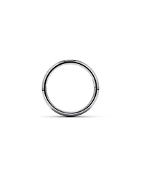 6mm Black Titanium Bevelled Edge Wedding Band