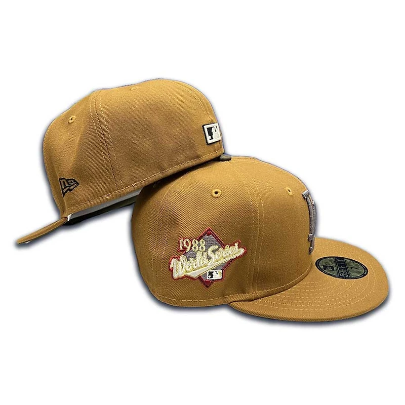 Los Angeles Dodgers Toasted Peanut 1988 WS Patch Walnut UV 59FIFTY Fitted Hat