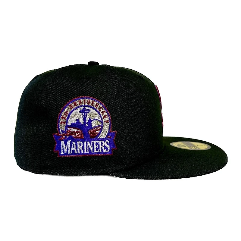 Rahnn1's Mariners Black 30th Anniversary Patch Grey UV 59FIFTY Fitted Hat