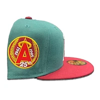 Anaheim Angels Green Two Tone 25th Patch Gray UV 59FIFTY Fitted Hat