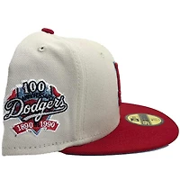 Los Angeles Dodgers Frozen Cherry Collection 100th Anniversary Patch Icy Blue UV 59FIFTY Fitted Hat