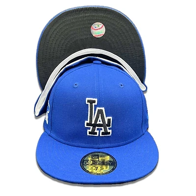 Los Angeles Dodgers Royal 1981 WS Patch Black Satin UV 59FIFTY Fitted Hat