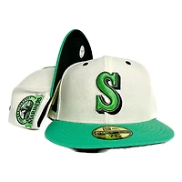 Seattle Mariners Chrome Two Tone 30th Anniversary Patch Dark Seaweed UV 59FIFTY Fitted Hat