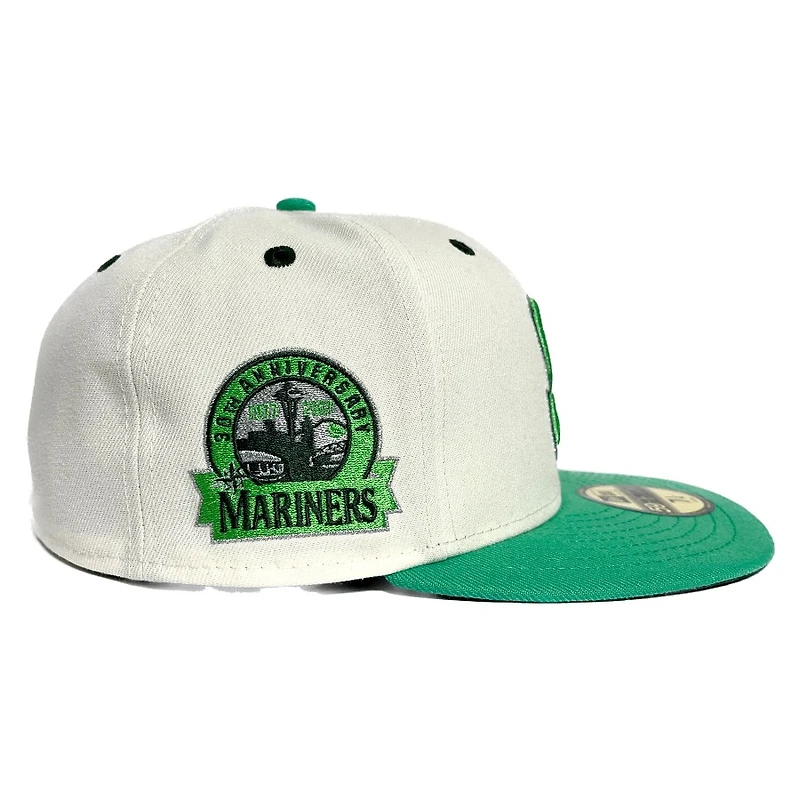 Seattle Mariners Chrome Two Tone 30th Anniversary Patch Dark Seaweed UV 59FIFTY Fitted Hat