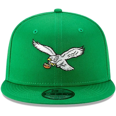 Philadelphia Eagles Kelly Green Retro Historic Green 9FIFTY Snapback Hat