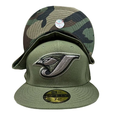 Toronto Blue Jays Camo Green 30th Season Patch Pattern UV Annual Clearance 59FIFTY Fitted Hat