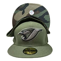 Toronto Blue Jays Camo Green 30th Season Patch Pattern UV Annual Clearance 59FIFTY Fitted Hat