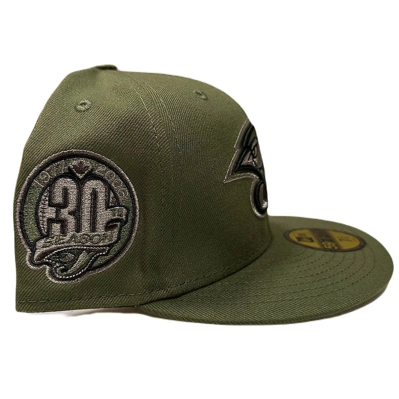 Toronto Blue Jays Camo Green 30th Season Patch Pattern UV Annual Clearance 59FIFTY Fitted Hat