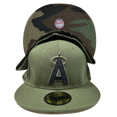 Los Angeles Angels Camo Green 1989 ASG Patch Pattern UV Annual Clearance 59FIFTY Fitted Hat