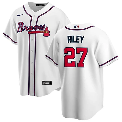 Youth Atlanta Braves Austin Riley White Home Jersey