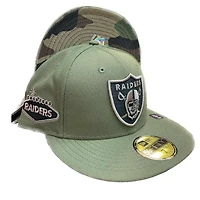 Las Vegas Raiders CamoGreen Patch Camo Pattern UV 59FIFTY Fitted Hat