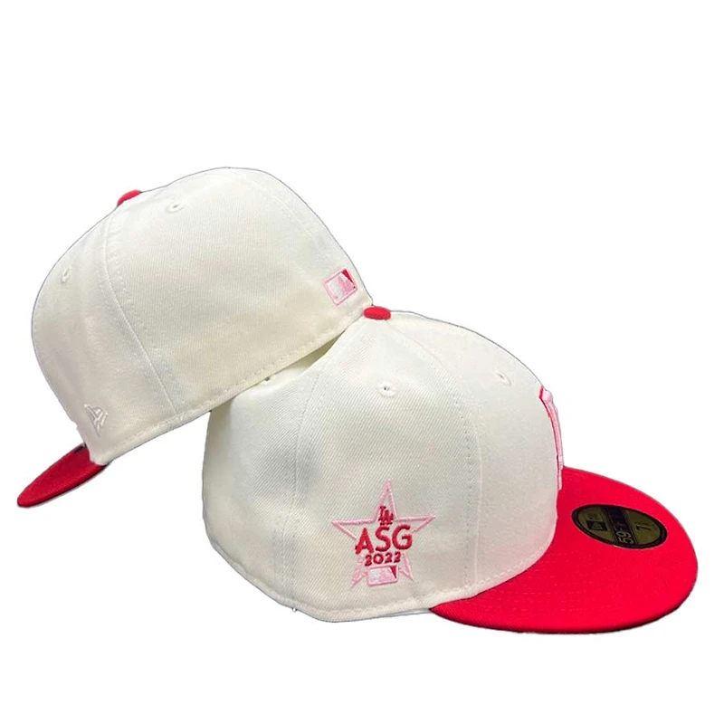 Los Angeles Dodgers Chrome V-Day Two Tone 2022 ASG Patch Gray UV 59FIFTY Fitted Hat