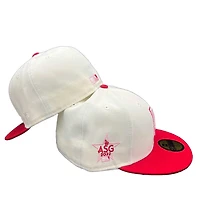 Los Angeles Dodgers Chrome V-Day Two Tone 2022 ASG Patch Gray UV 59FIFTY Fitted Hat