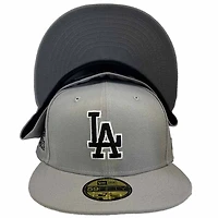 Los Angeles Dodgers Grayscale Pack Collection 1981 World Series Patch Stone Gray UV 59FIFTY Fitted Hat
