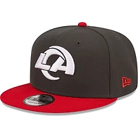 Los Angeles Rams Charcoal/Red Color Pack Two Tone New Era NFL 9FIFTY Snapback Hat