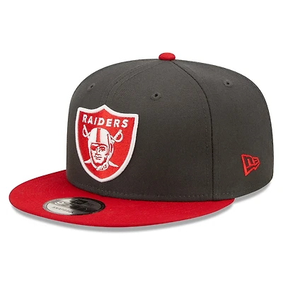 Las Vegas Raiders Charcoal/Red Color Pack Two Tone New Era NFL 9FIFTY Snapback Hat