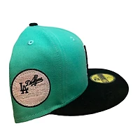 Los Angeles Dodgers Mint Two Tone 1980 ASG Patch Pink UV 59FIFTY Fitted Hat
