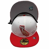 San Francisco 49ers White Red Two Tone State Pride Crown Gray UV 59FIFTY Fitted Hat