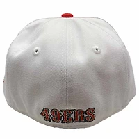 San Francisco 49ers White Red Two Tone State Pride Crown Gray UV 59FIFTY Fitted Hat