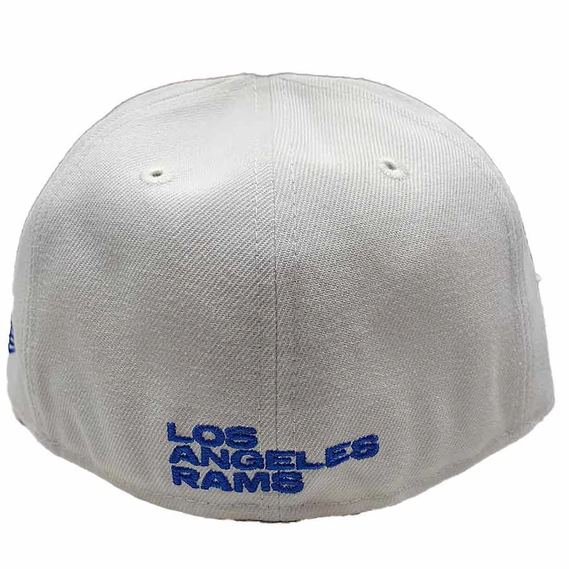 Los Angeles Rams White Blue Two Tone State Pride Crown Gray UV 59FIFTY Fitted Hat